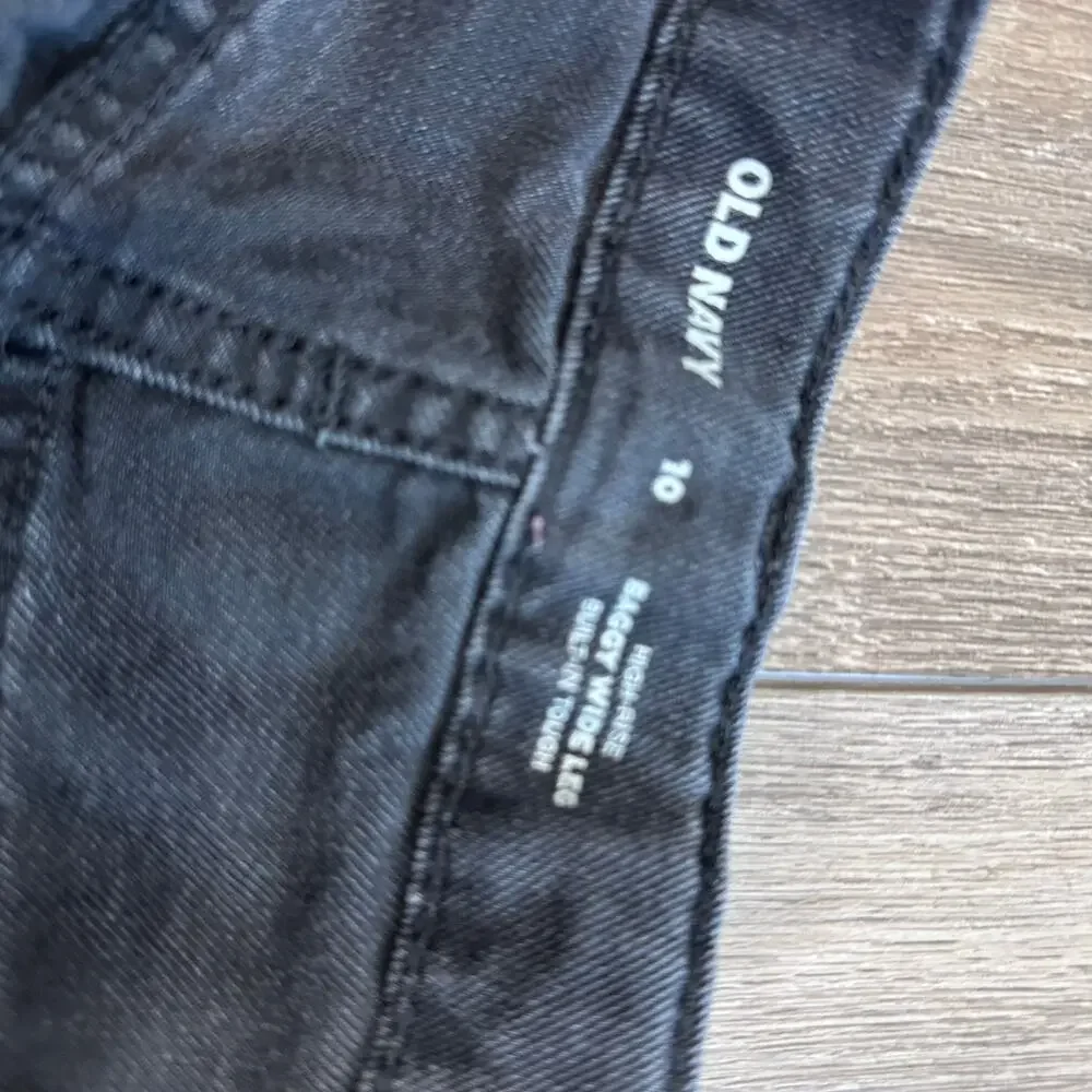 Old Navy Kids' High-Waisted Baggy Wide-Leg Jeans - Size 10